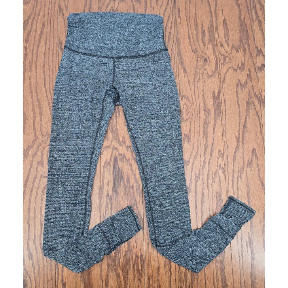 Lululemon Still Mind Tight 28"‎ Interlink Ice Grey Black